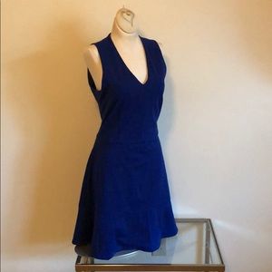 Royal Blue Banana Republic dress drop waist v neck